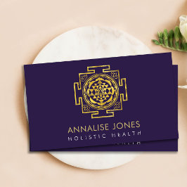 金ゴールドスリヤントラ/スリチャクラ 名刺