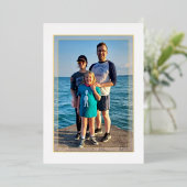 金ゴールドスルー縁どフォイルニューイヤーカードを参照 箔招待状 (立ち正面)