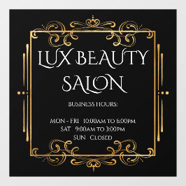 金ゴールドスワーエレガントルブラック営業開店時間 ウィンドウサイン