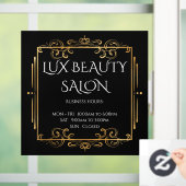 金ゴールドスワーエレガントルブラック営業開店時間 ウィンドウサイン (ホーム)