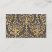 金ゴールドスワーズダマスク結婚式プランナー 名刺 (裏面)