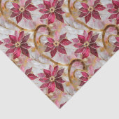 金ゴールドスワーズブルゴーニュピンククリスマスポインセチア 薄葉紙 (詳細)