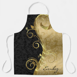 金ゴールドスワールオンダマスク エプロン