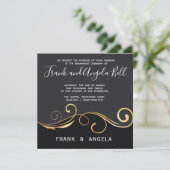 金ゴールドスワール及びスモークブラック招待状 招待状 (スタンド正面)