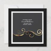 金ゴールドスワール及びスモークブラック招待状 招待状 (裏面)