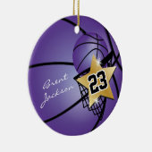 金ゴールドスーパースター | DIY文字 |紫 セラミックオーナメント (右)