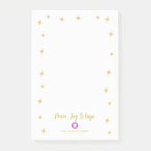 金ゴールドス企業のタース平和と喜び希望の会社のロゴ ポストイット (正面)