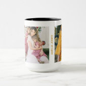 金ゴールドス最高のクリプトママエバーフォト誕生日コーヒー マグカップ (中央)