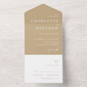 金ゴールドス結婚クリプトの全招待状 オールインワン招待状 (内側)