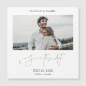 金ゴールドス結婚クリプトの写真Date Magnetを保存 (正面)