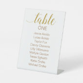 金ゴールドス結婚クリプトの座席表の番号 台座サイン (正面)