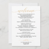 金ゴールドス結婚クリプトの旅程 – 結婚へようこそ 招待状 (正面)