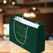 金ゴールドス結婚クリプトの歓迎バッグホテルバッグ ラージペーパーバッグ