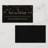 金ゴールドス結婚パークルのWebサイトカード エンクロージャーカード (正面/裏面)