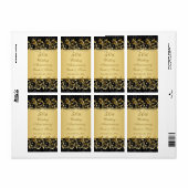 金ゴールドス結婚ワーズ50周年記念ワイン ラベル (フルシート)