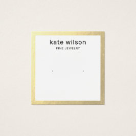 金ゴールドス縁どタッドイヤリング表示カード