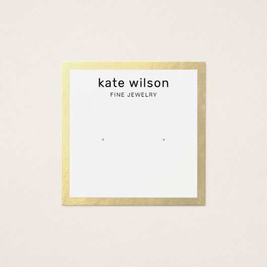 金ゴールドス縁どタッドイヤリング表示カード (正面)