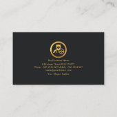 金ゴールドズダーフェイククブループロフェッショナルチャフー 名刺 (裏面)