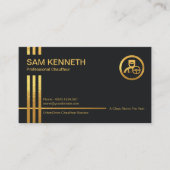 金ゴールドズダーフェイククブループロフェッショナルチャフー 名刺 (正面)