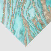 金ゴールドセイングリッターティール(緑がかった色)スモーキーマーブル 薄葉紙 (詳細)