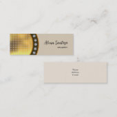 金ゴールドセクきらきら光るイン スキニー名刺 (正面/裏面)