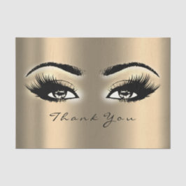 金ゴールドセピアメイクアップメタリックサンキューアイズ 薄葉紙