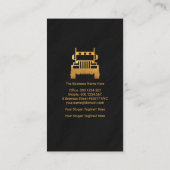 金ゴールドセミトフェイクラック花こう岩テクスチャトラック 名刺 (裏面)