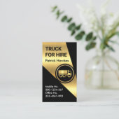 金ゴールドセミトラックのスポットライト 名刺 (スタンド正面)