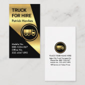 金ゴールドセミトラックのスポットライト 名刺 (正面/裏面)