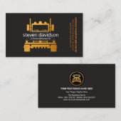 金ゴールドセミトラックプロフェッショナル運転者 名刺 (正面/裏面)