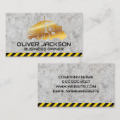 金ゴールドセミトラックロゴ |建築 |コンクリート 名刺 (正面/裏面)