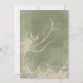 金ゴールドセージグリーンフローラエレガントブライダルシャワー (裏面)