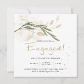 金ゴールドセージグリーンフローラエレガント婚約 (正面)