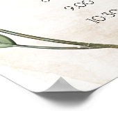 金ゴールドセージ・グリーンフローラ結婚ズ・スケジュール・ポスター ポスター (角)