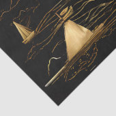 金ゴールドセーラーボーツオンブラックシー 薄葉紙 (詳細)