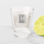 金ゴールドゼブラアニマルプリントモノグラム ショットグラス (裏面)