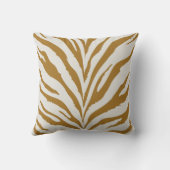 金ゴールドゼブラパターン クッション (裏面)