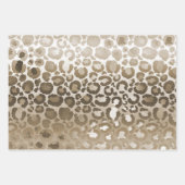 金ゴールドゼブラ印グラデーション刷 ラッピングペーパーシート (正面2)