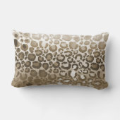 金ゴールドゼブラ&レオパードグラデーションプリント ランバークッション (裏面)