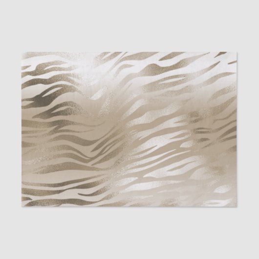 金ゴールドゼブラ&レオパードグラデーションプリント  薄葉紙 (正面)