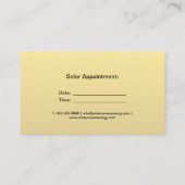 金ゴールドソフトメタリックシャインビジネスカード 名刺 (裏面)