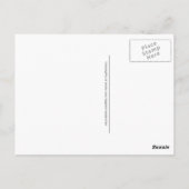 金ゴールドゾウとヤシの木はがき ポストカード (裏面)