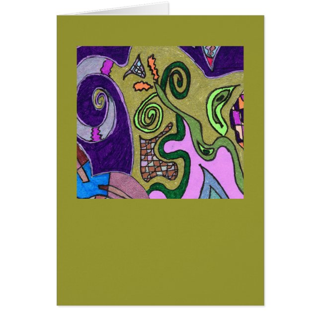 「金ゴールドゾウ」オリジナル抽象芸術 (正面)