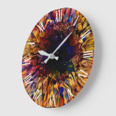 金ゴールドタイガーサンフラワーコレクシエレガントョン ラージ壁時計 (傾斜)