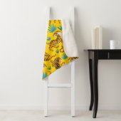 金ゴールドタイガーパターン シェルパブランケット (インサイチュ)