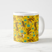 金ゴールドタイガーパターン ジャンボコーヒーマグカップ (正面右)