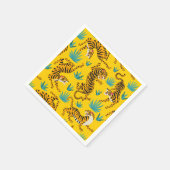 金ゴールドタイガーパターン スタンダードカクテルナプキン (角)
