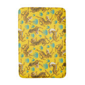 金ゴールドタイガーパターン バスマット (正面縦)