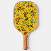 金ゴールドタイガーパターン ピックルボールラケット (裏面)