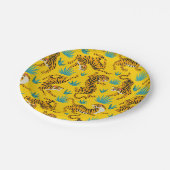 金ゴールドタイガーパターン ペーパープレート (アングル)